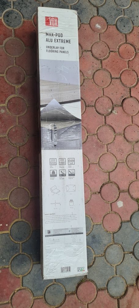 Podkład pod panele MAX-POD ALU EXTREME 1,6mm.  4,6m2