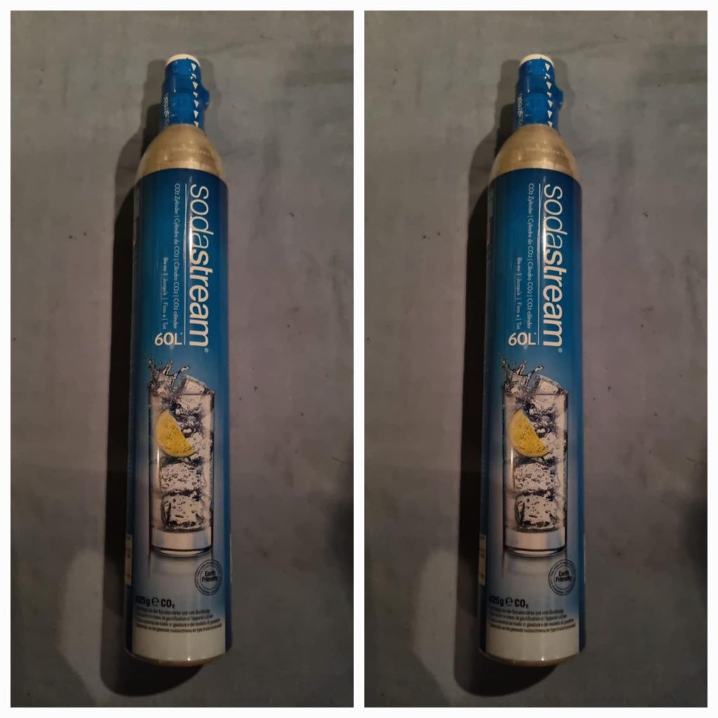 2 butle soda stream niebieski