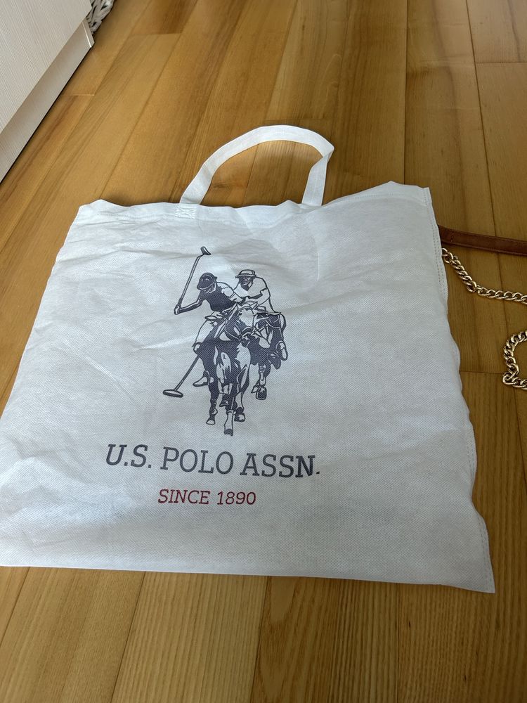 U.S. Polo Assn. Torebka Na Ramię, brązowa na łańcuszku, nowa. Polecam!