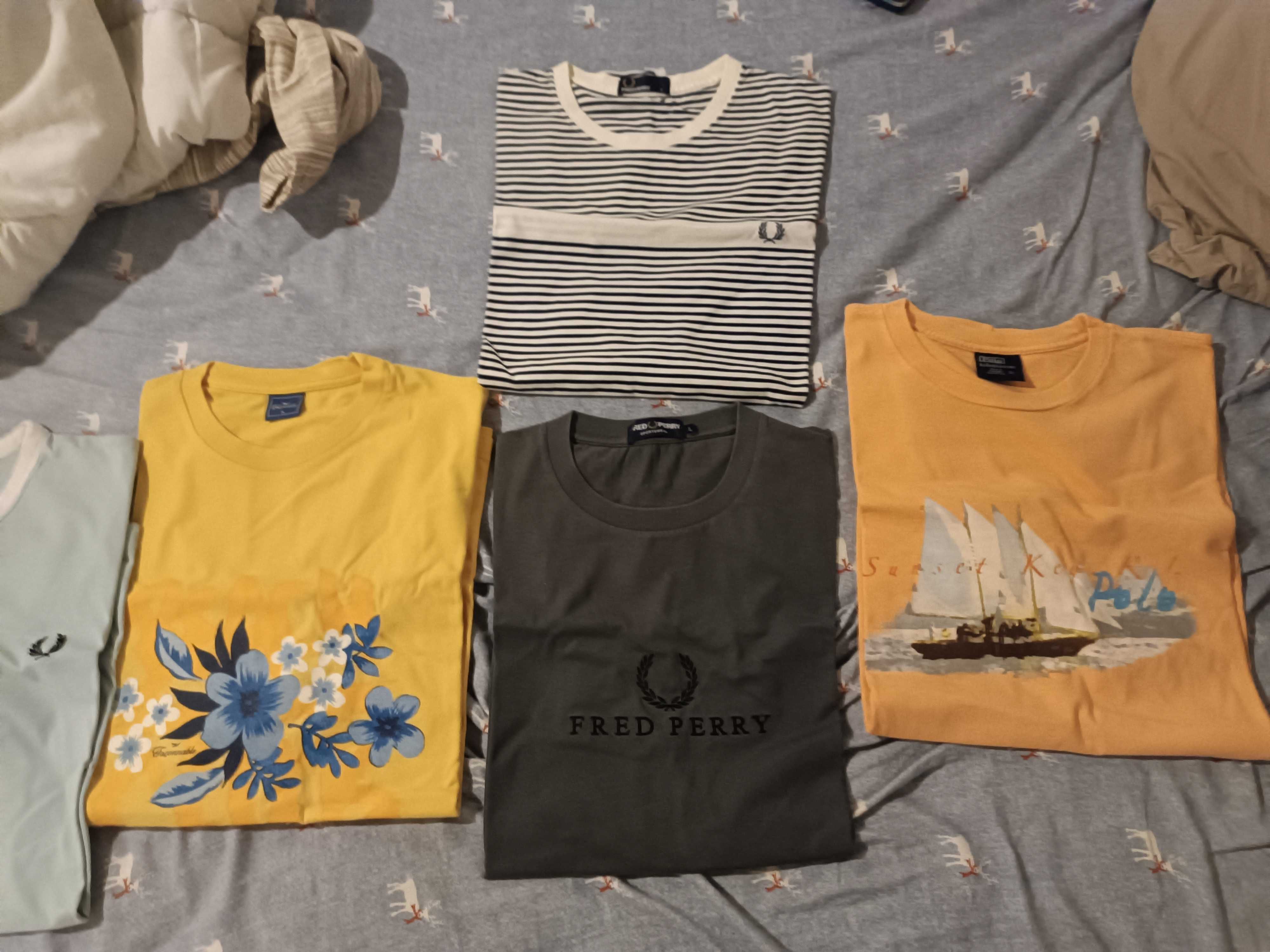 T-shirts originais Façonnable Fred Perry Ralph Lauren