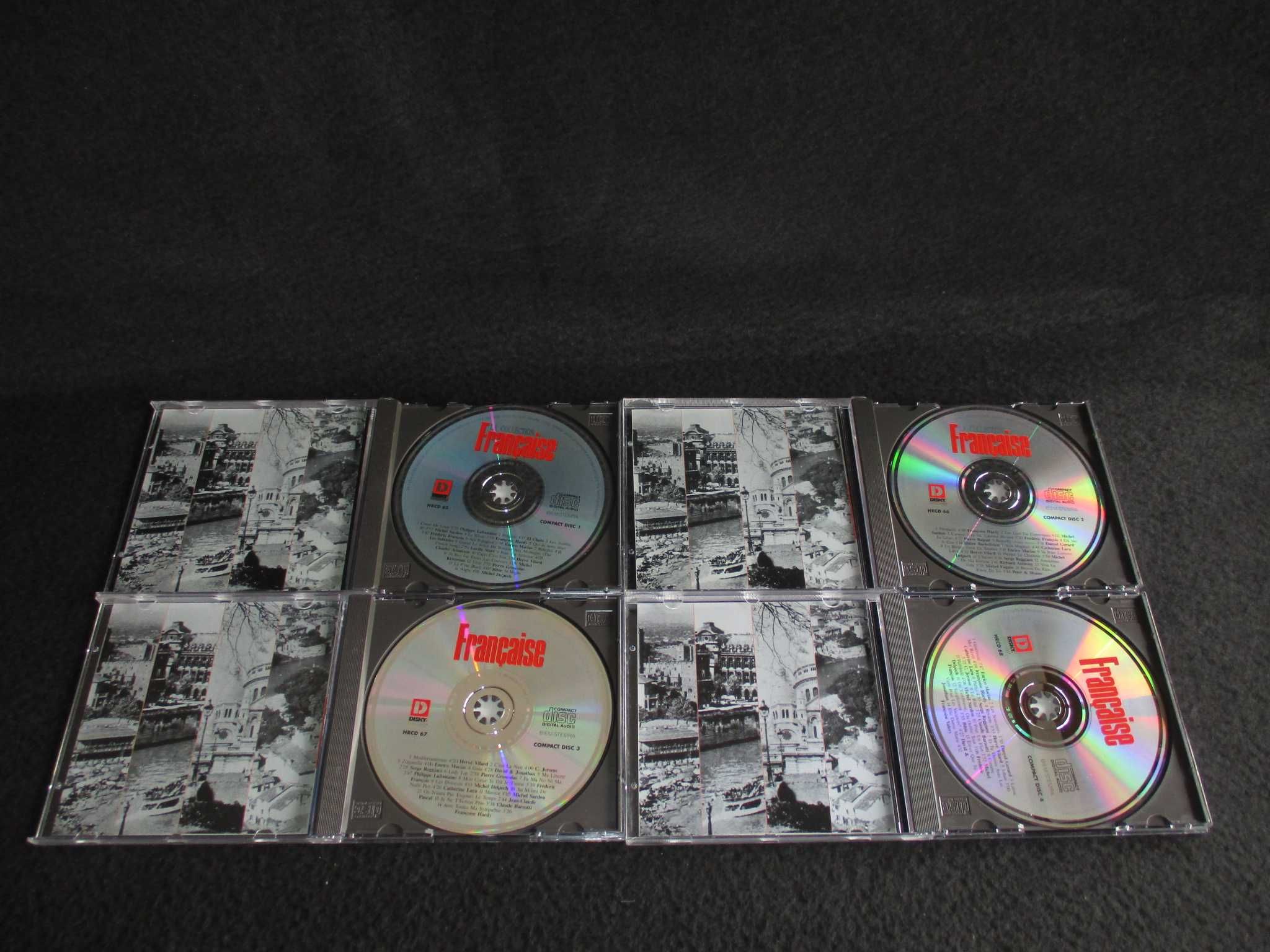 Conjunto de CD Música Francesa Piaf Dassin Aznavour Brassens