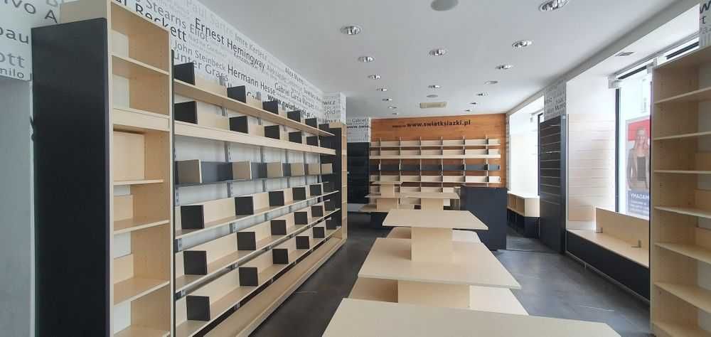 REGAŁY  Komplet mebli do sklepu / księgarni / biblioteki  – OKAZJA!