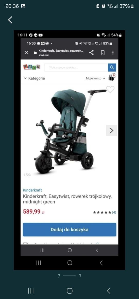 Rowerek 3w 1 dla dzieci
