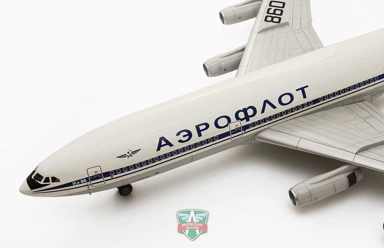 Model do sklejania kolekcjonerski Ilyushin IŁ-86 1/72 MODELSVIT 7205