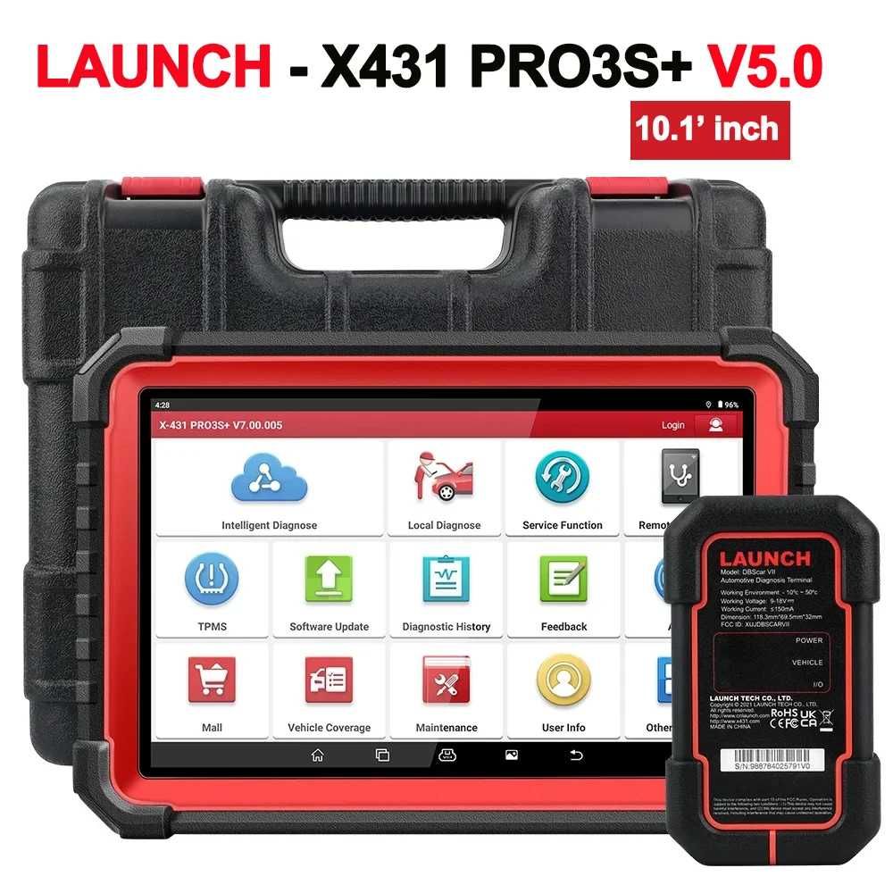 Máq. Diagnostico auto LAUNCH X431 PRO3S + Plus 10.1 "