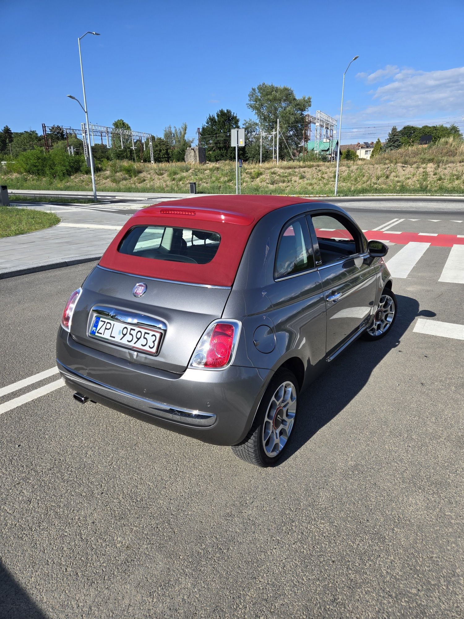 Fiat 500C 1.2 cabrio automat dualogic mały przebieg kamera czujniki