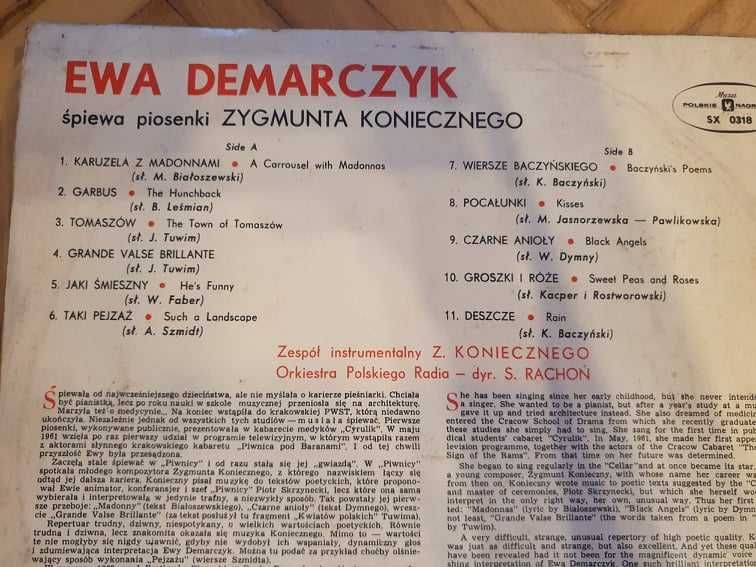 Płyta winylowa winyl Ewa Demarczyk, Zygmunt Konieczny