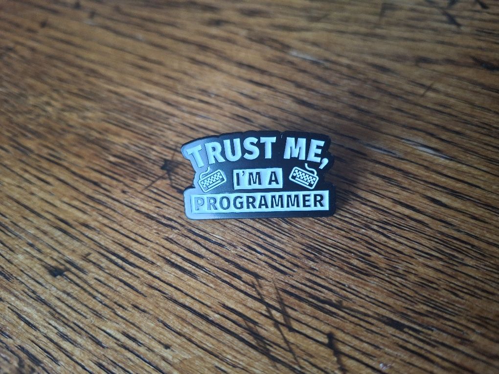 Przypinka wpinka pin programista