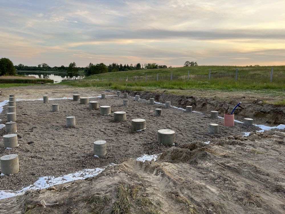 Fundament na palach  /słupach /punktowy / stopy fundamentowe