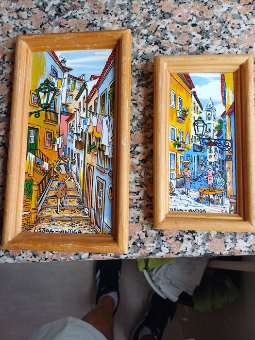 Quadros típicos de bairros de Lisboa