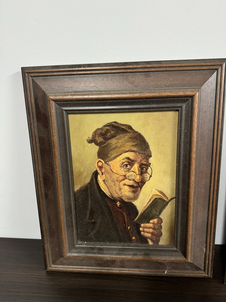 Obraz niemiecki 2 sztuki stare
