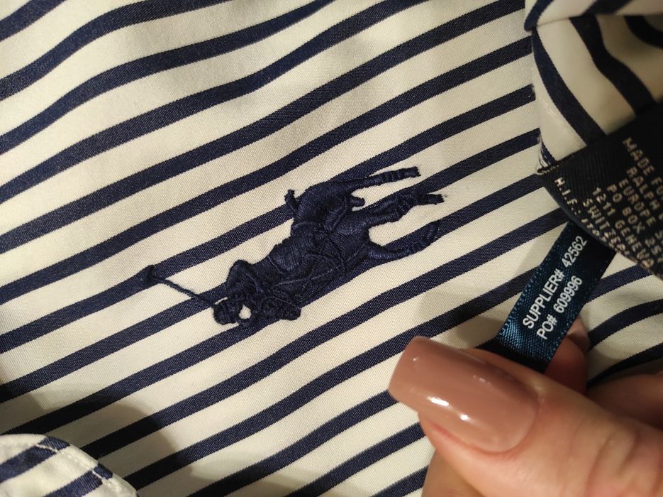 Koszula damska Ralph Lauren, duży granatowy jeździec r.34