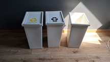 Kosz na śmieci FILUR z pokrywką  biały 42l IKEA