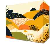 Obraz 20x20cm Krajobraz w Odcieniach Słońca
