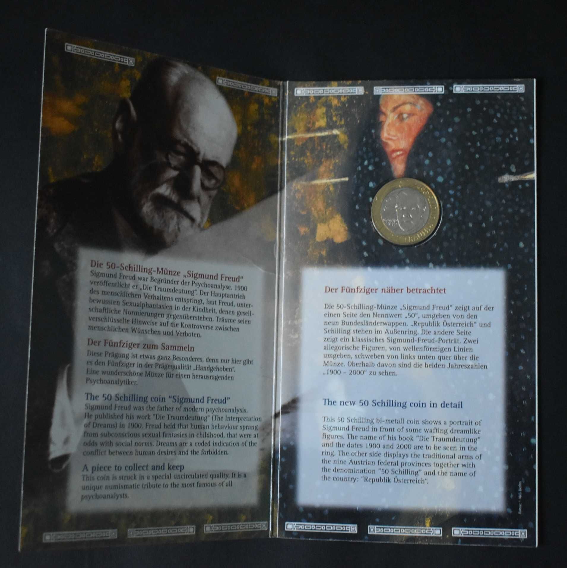 50 szylingów 2000 Austria - 100 rocznica Zygmunta Freuda