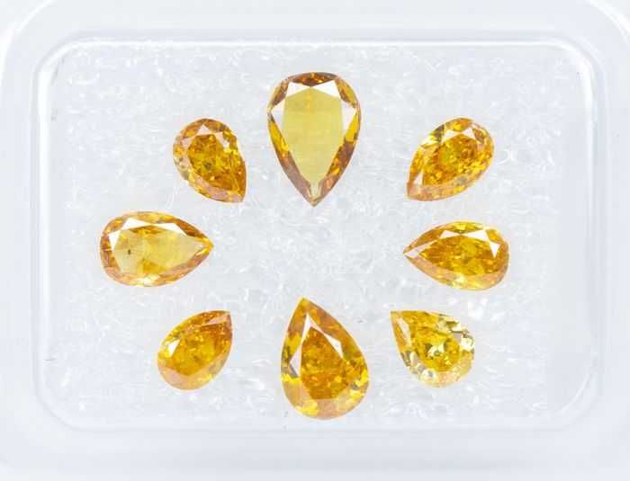 Diamenty naturalne 8szt. 1,38 karat (cts.)