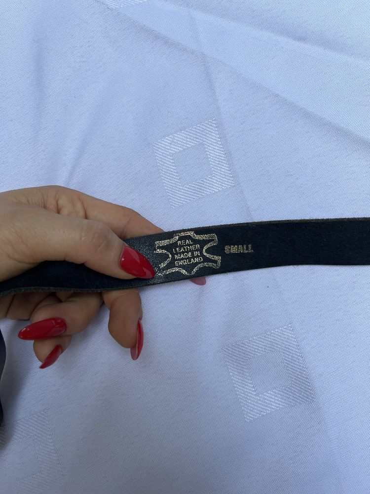 Pasek skórzany damski męski unisex