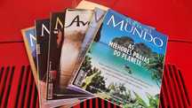 Lote de 6 revistas volta ao mundo viajens