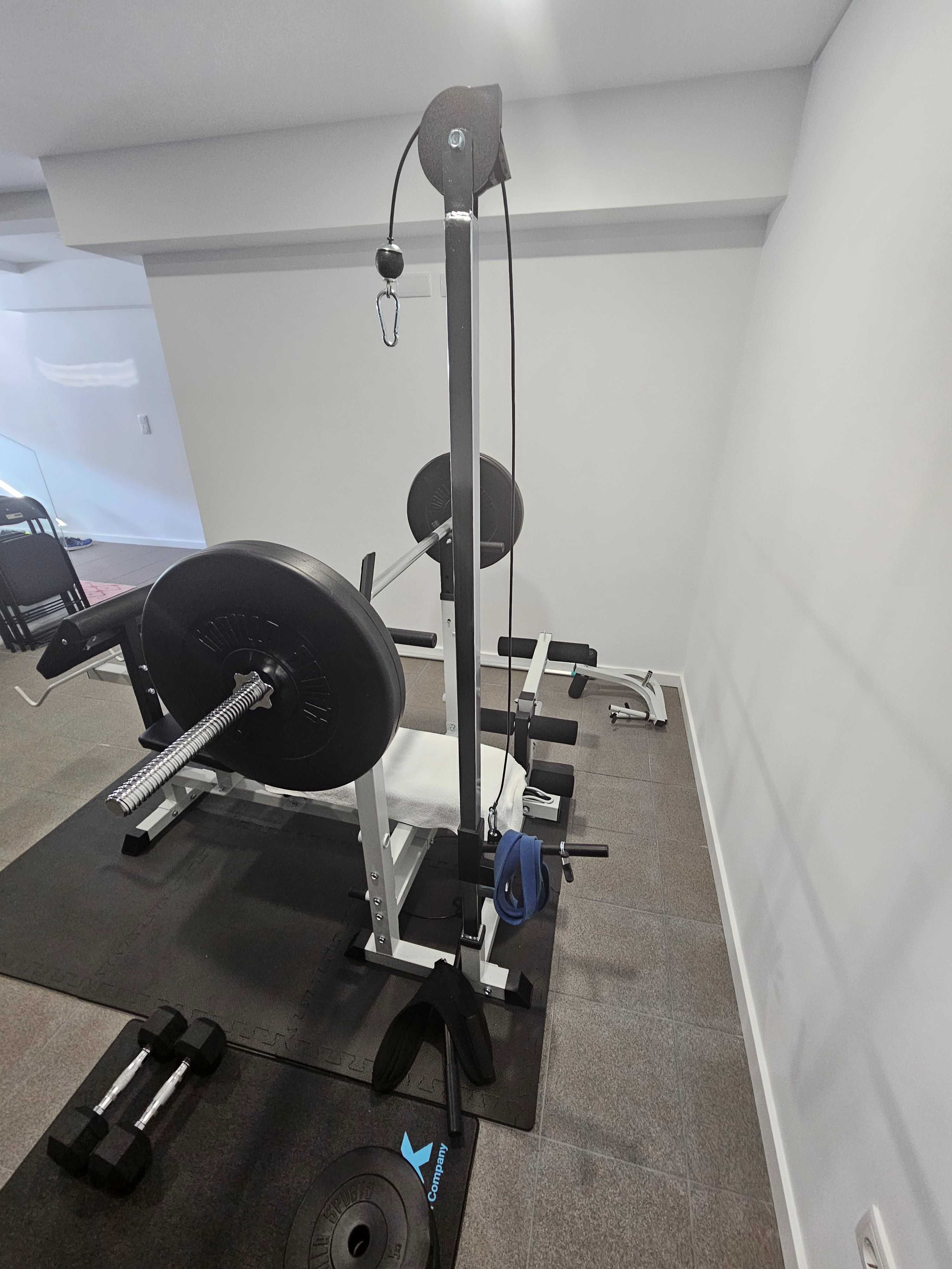 Banco multifunções musculação - 46 peças (como novo)