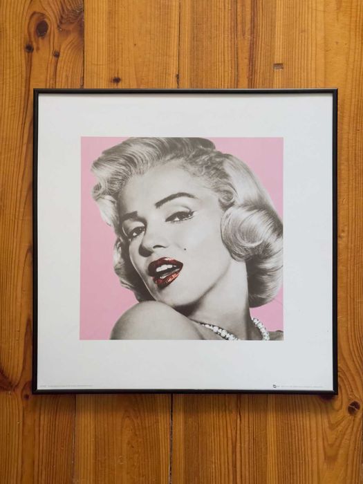 Marilyn Monroe Pink Obraz w ramie Art print 40x40 cm