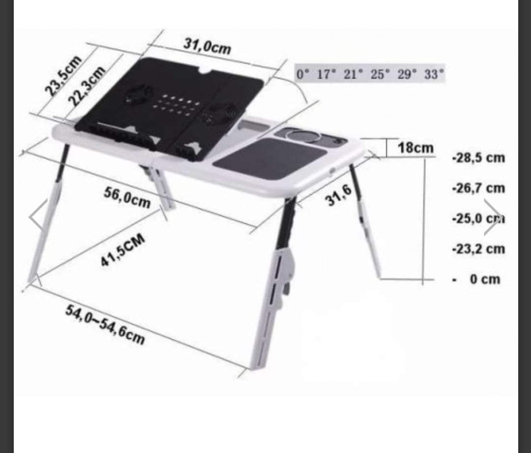 Столик- подставка для ноута с кулером для охлаждения
