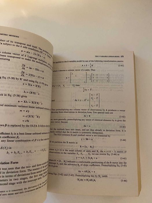 Econometric Methods  J. Johnston