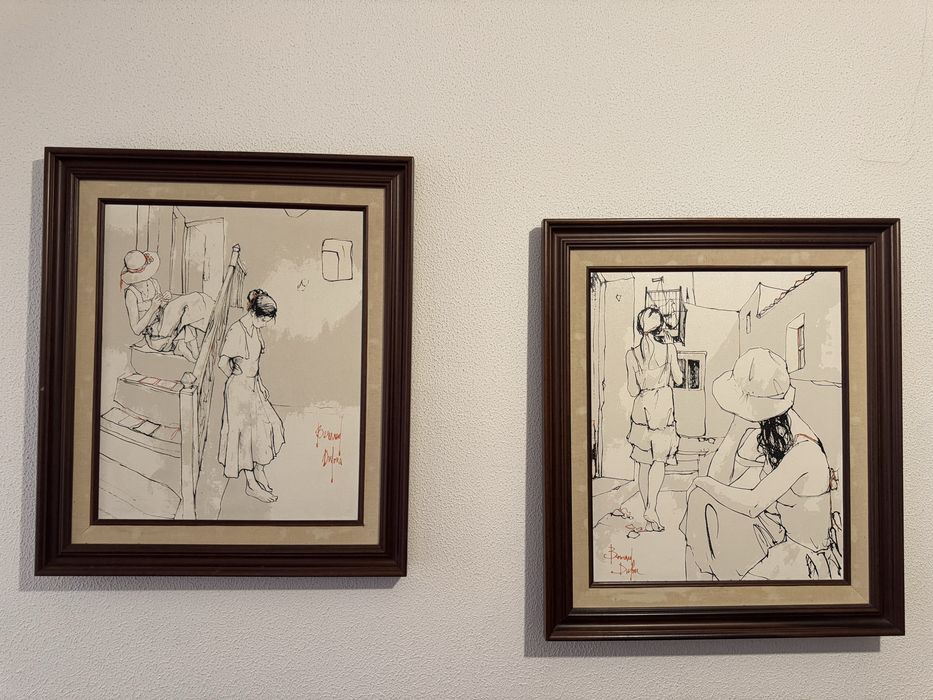 Conjunto quadros vintage Bernard Dufour