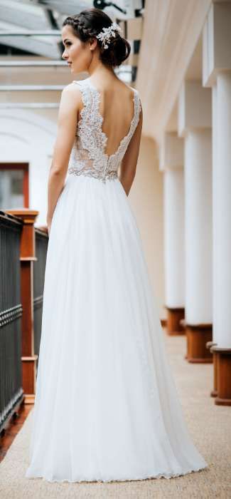 Wspaniała suknia ślubna biała z kolekcji Igar IG1714