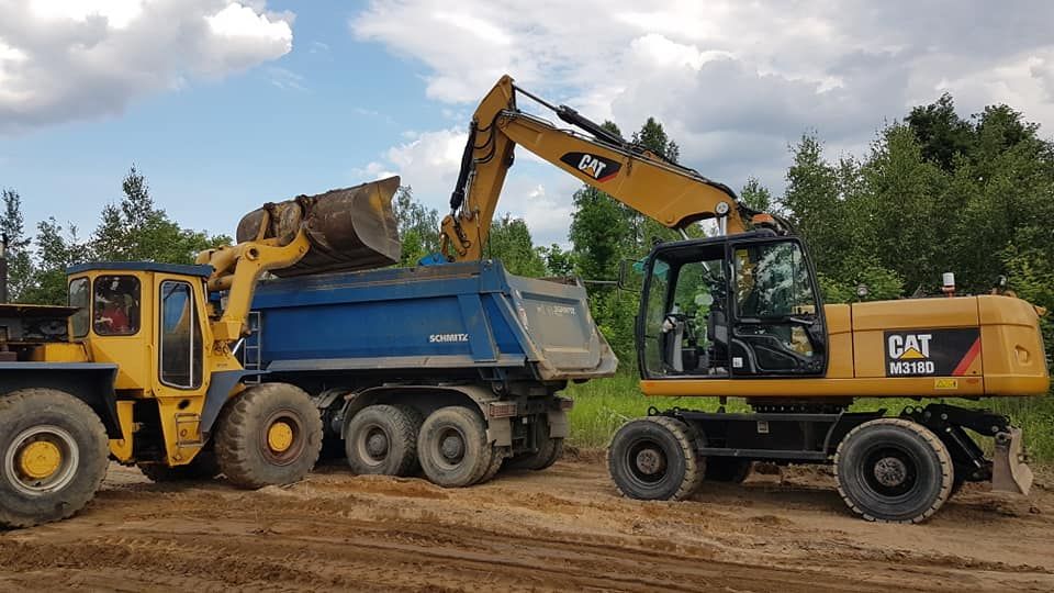 Roboty ziemne, kruszywa , usługi koparką , piasek