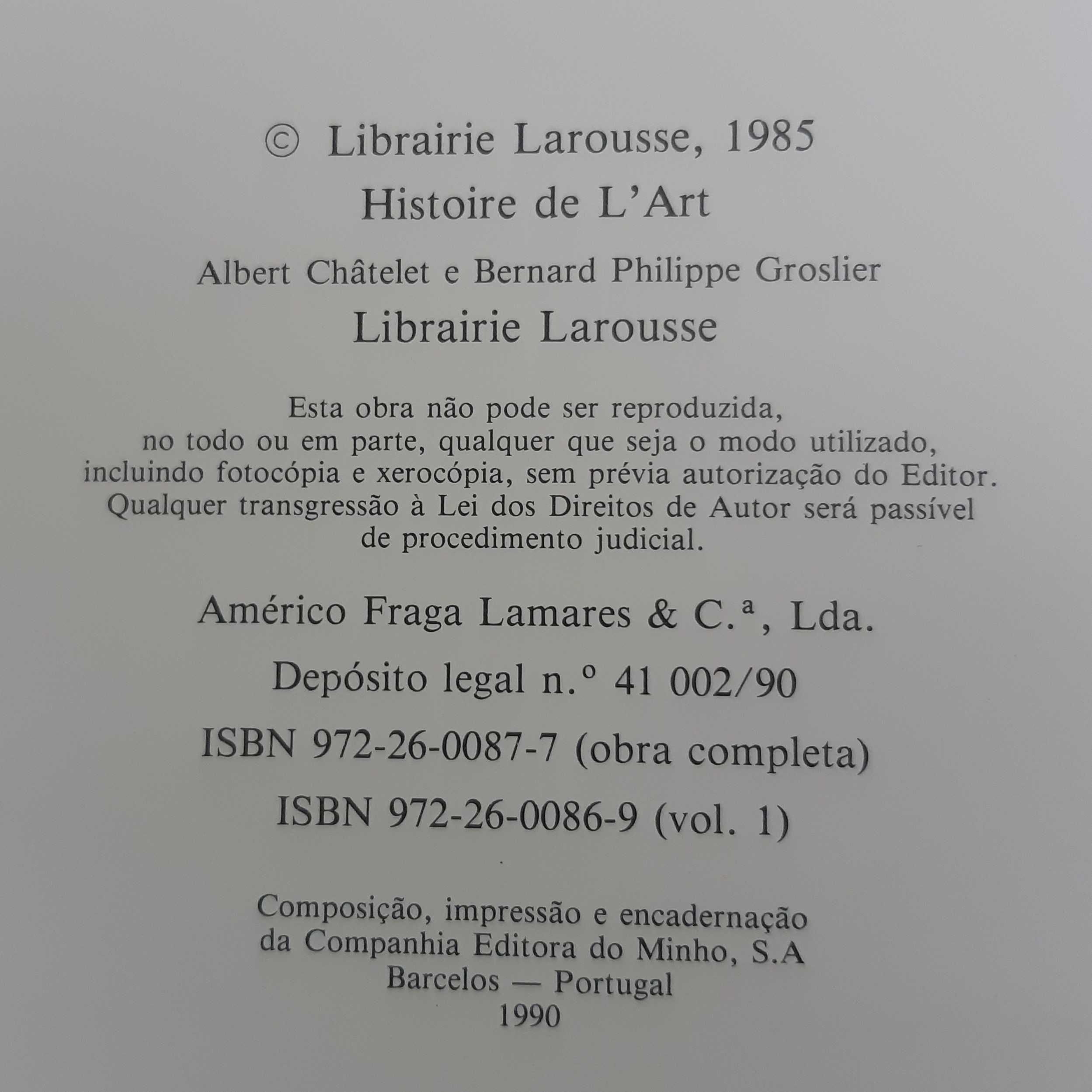 3 Livros Grandes História da Arte Larousse - Civilização Editora