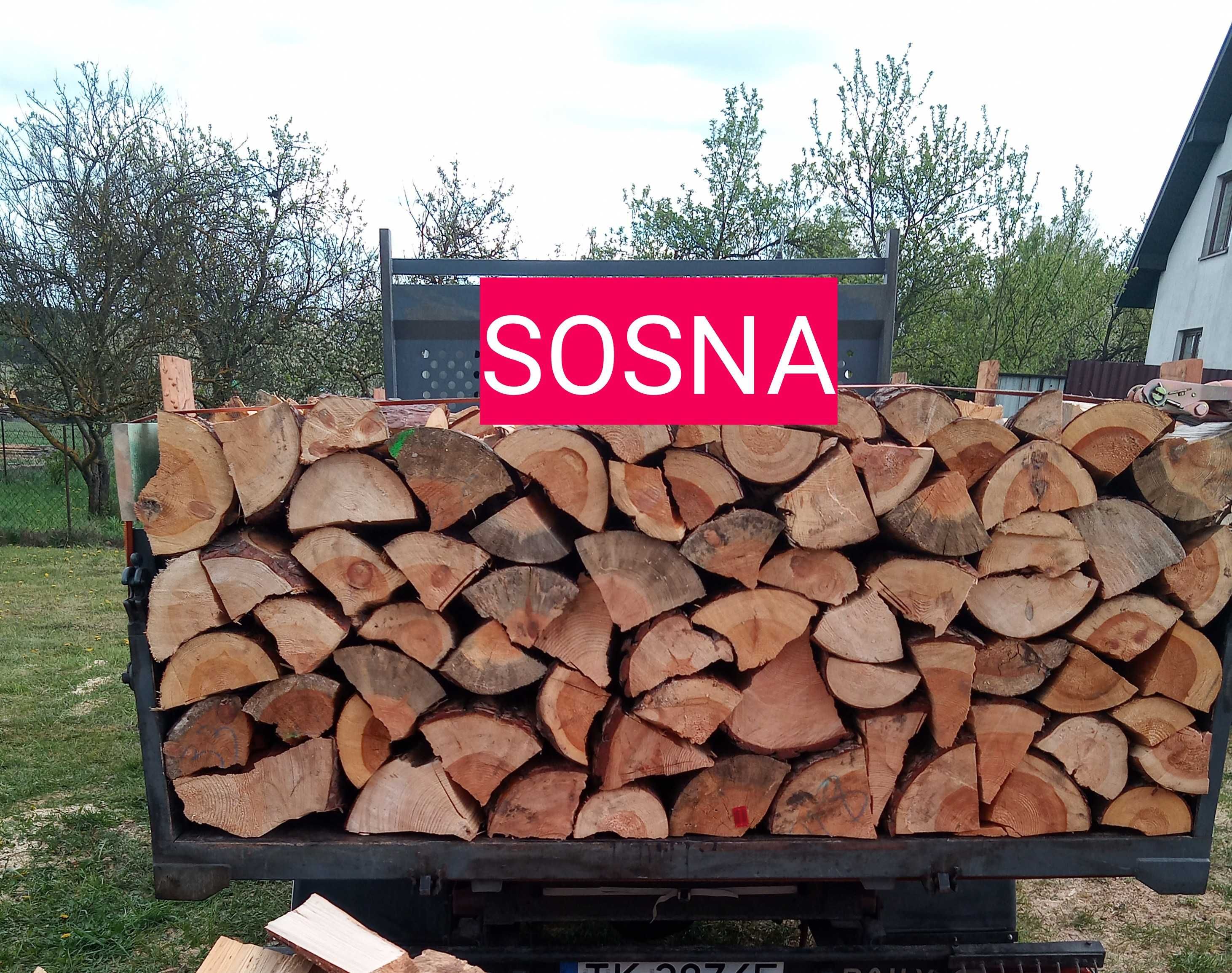 Drewno opałowe/kominkowe suche sosna,Lipa+klon,brzoza