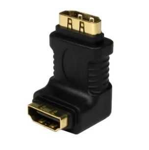 Adaptador HDMI Fêmea Fêmea 90°