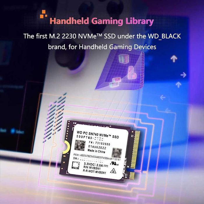 Western Digital SN740 1TB M.2 NVMe PCIe Gen4x4 2230