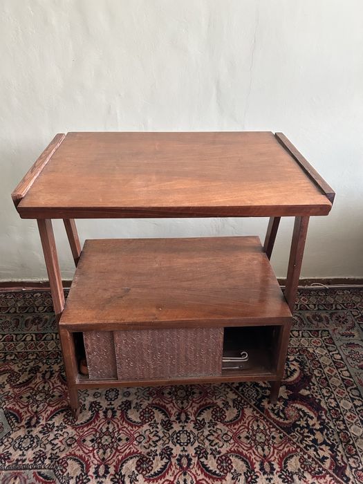 Stolik drewniany rtv prl