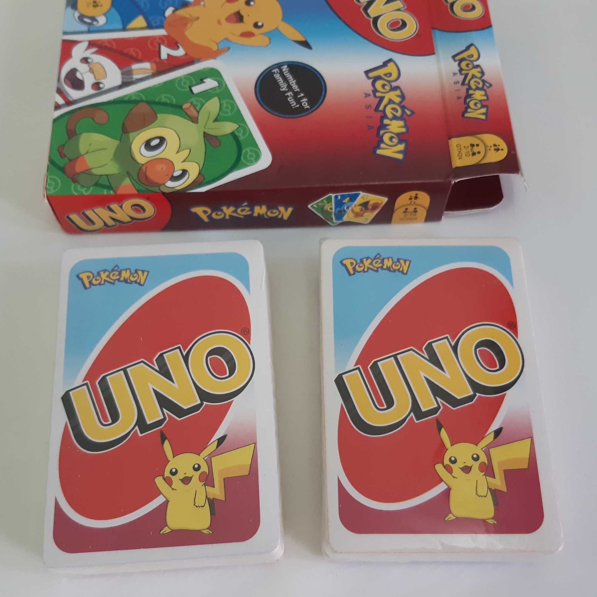 Jogo Baralho de Cartas Novo UNO Pokémon Asia