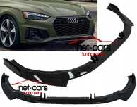 Spoiler dokładka zderzaka przód AUDI A5 F5 B9 20- S Line czarny połysk