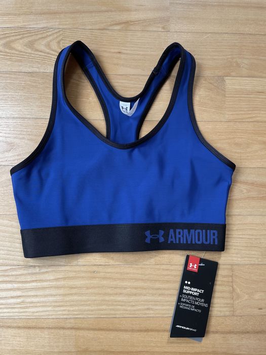 Stanik sportowy niebieski Under Armour