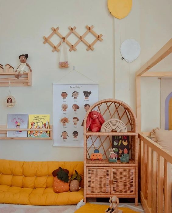 Wiklinowa Etazerka z drzwiczkami łuk handmade regał, szafka, półka