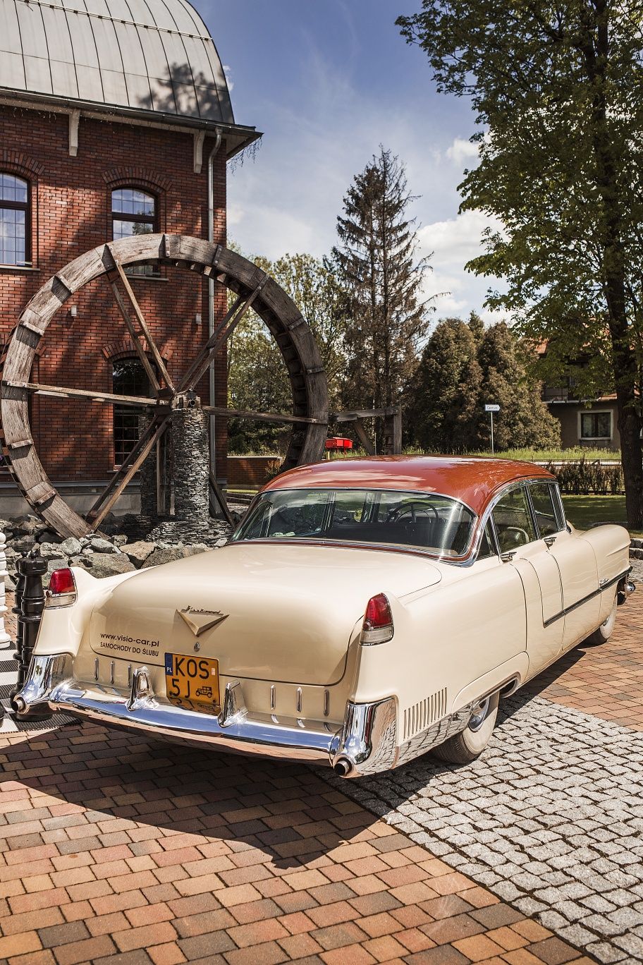 Cadillac z 1955, 1959 zabytkowy do ślubu samochód auto wynajem