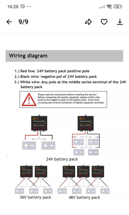 Балансири  для акумуляторів MAZAVA