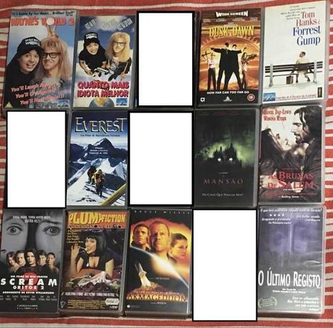 Filmes VHS a €1 cada