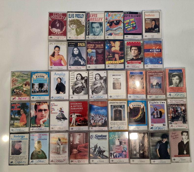 Cassetes áudio K7 de vários géneros