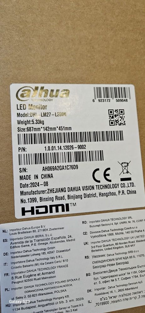Monitor LED 27 cali Dahua