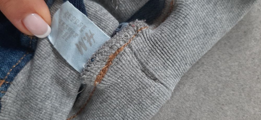 Jeansy joggersy H&M 86 IDEAŁ