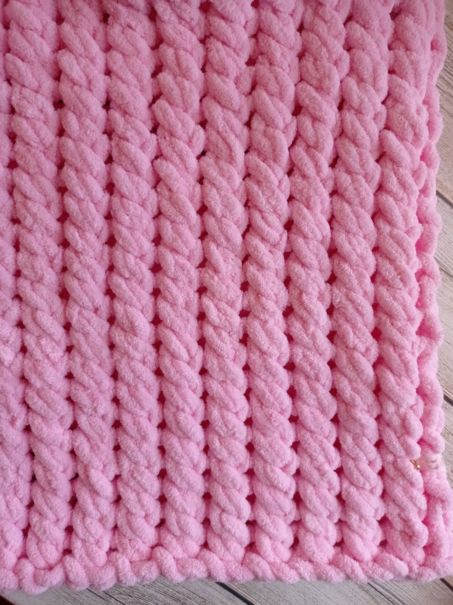 Плед детский в коляску alize puffy розовый 90 на 90 см
