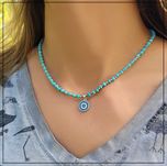 Naszyjnik OKO PROROKA z magnezytem – Srebro 925