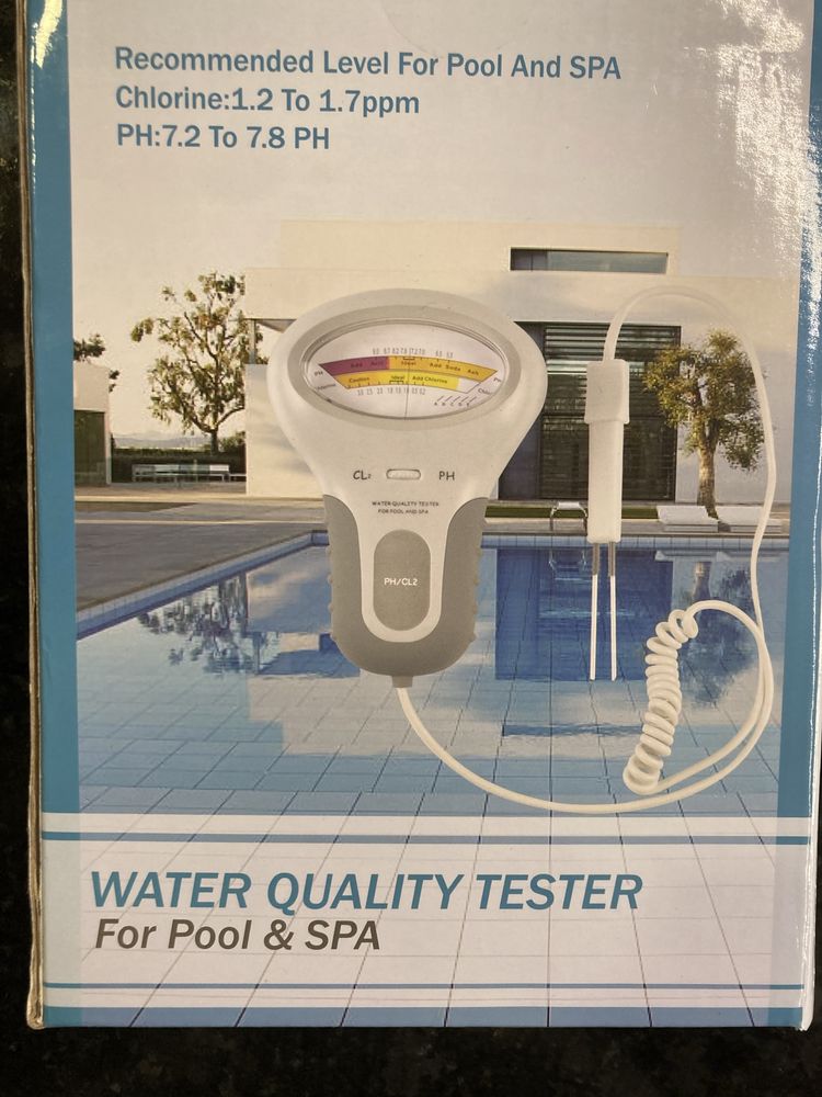 Medidor digital qualidade da água ph e cloro