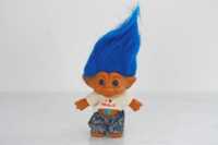 Figurka Troll z niebieskimi włosami wys. 19 cm Ace Novelty