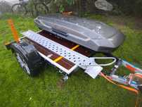 Przyczepka platforma Quad Motor 750 kg  przyczepa z hamulcem thule box