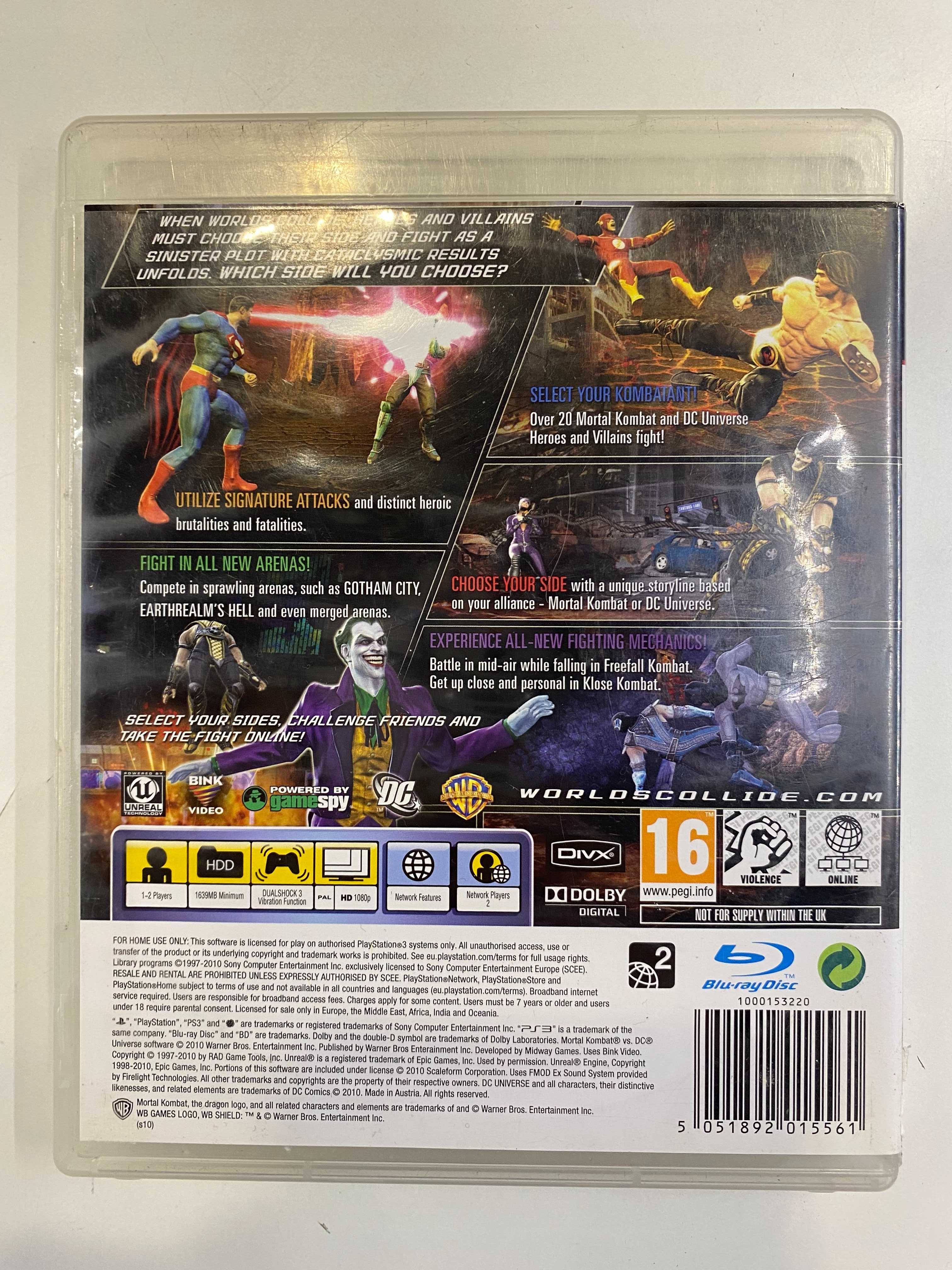 Mortal Kombat vs DC Universe Ps3 Sklep Iława